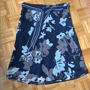 H&M Floral Midi Skirt
